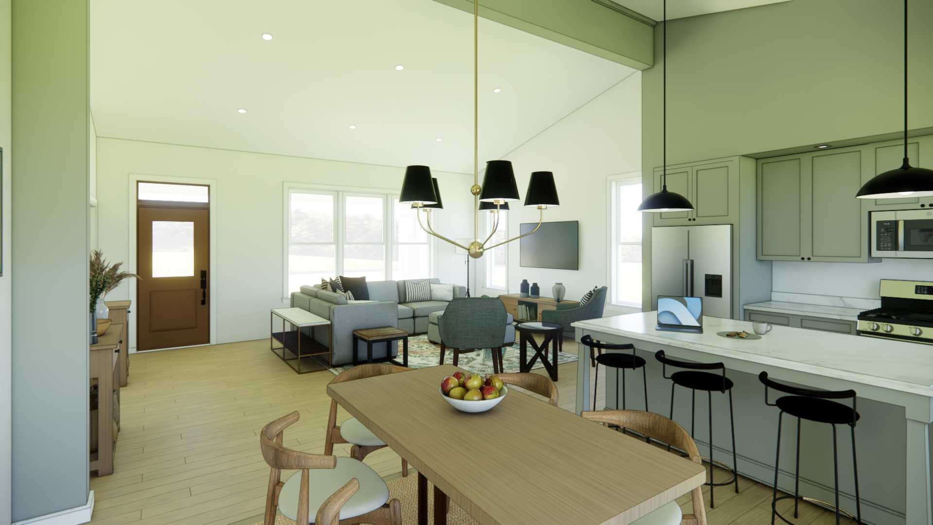 The Pettiford vaulted great room